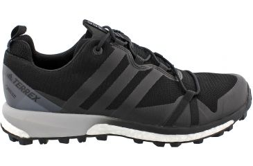 Image of Adidas Terrex Agravic GTX Trail Running Shoe - Men's-Black/Black/White-Medium-11.5