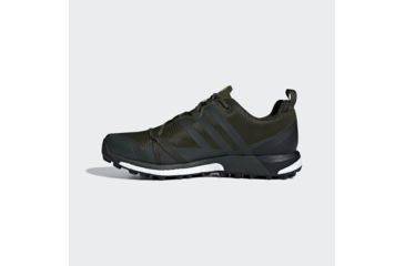 Image of Adidas Terrex Agravic GTX Trail Running Shoe - Men's, Base Green/Base Green/Shock Yellow, 8.5, AC7768-8.5