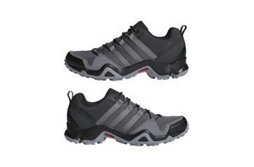 Image of Adidas Terrex Ax2R Hiking Shoe- Men's, Carbon/Gray Four/Solar Slime, 9, CM7728-9
