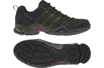 Image of Adidas Terrex Ax2R Hiking Shoe- Men's, Night Cargo/Night Cargo/Base Green, 9, AC8034-9