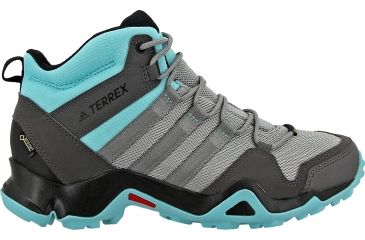 Image of Adidas Terrex AX2R Mid GTX Hiking Boot - Women's-Solid Grey/Black-Medium-6.5