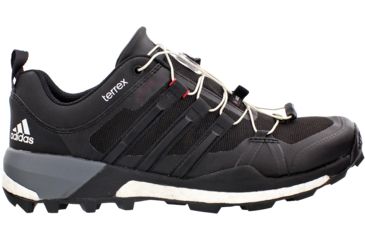 Image of Adidas Terrex Boost GTX Trail Running Shoe - Men's-Black/White/Vista Grey-Medium-7.5