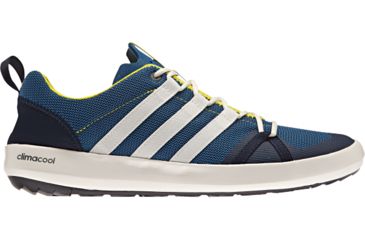 Image of Adidas Terrex Climacool Boat Lace Watersport Shoe - Men's-Blue/White/Brt Yellow-Medium-9.5