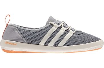 Image of Adidas Terrex Climacool Boat Sleek Watersport Shoe - Women's-Mid Grey/White/Orange-5.5