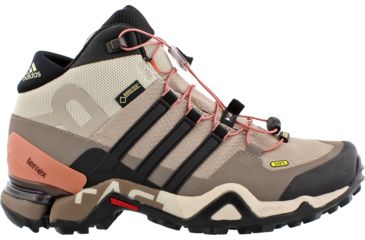 Image of Adidas Terrex Fast R Mid GTX Hiking Boot - Women's-Vapour Grey/Black/Tech Earth-Medium-8