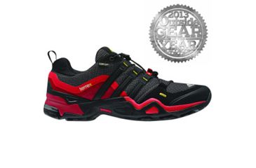 Image of Adidas Terrex Fast X GTX Shoe - Men's-8 US-Grey/Blk/Blue Beauty