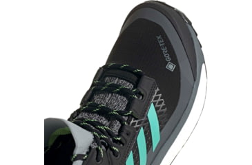 Image of Adidas Terrex Free Hiker GTX Shoes - Womens, Core Black/Acid Mint/Hi-Res Yellow, 10, FX4667-001-10