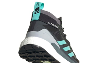 Image of Adidas Terrex Free Hiker GTX Shoes - Womens, Core Black/Acid Mint/Hi-Res Yellow, 10, FX4667-001-10