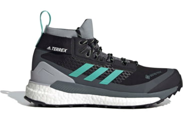 Image of Adidas Terrex Free Hiker GTX Shoes - Womens, Core Black/Acid Mint/Hi-Res Yellow, 10, FX4667-001-10