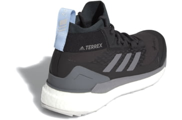 Image of Adidas Terrex Free Hiker GTX - Womens, Carbon/Grey Four/Glow Blue, 10, G28464-10