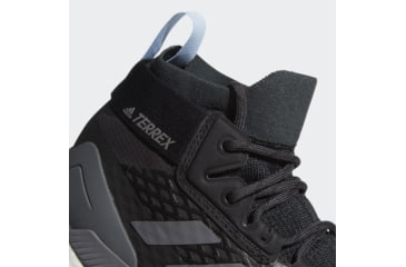 Image of Adidas Terrex Free Hiker GTX - Womens, Carbon/Grey Four/Glow Blue, 10, G28464-10