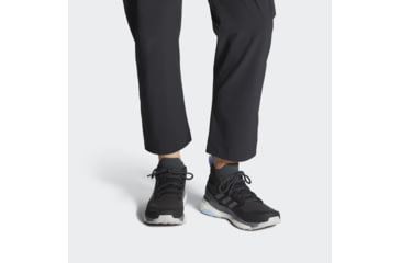 Image of Adidas Terrex Free Hiker GTX - Womens, Carbon/Grey Four/Glow Blue, 10, G28464-10