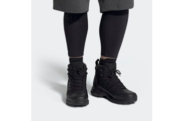 Image of Adidas Terrex Heron Mid Cw Cp - Mens, Black/Black/Gray Four, 15, AC7841-15