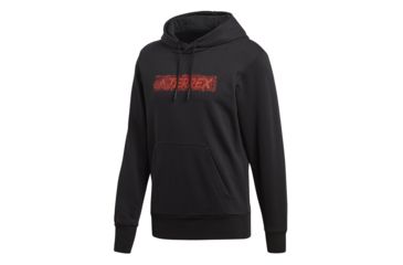 Image of Adidas Terrex Logo Men's - Hoodie, Black, 2XL, CV6167-2XL