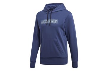 Image of Adidas Terrex Logo Men's - Hoodie, Noble Indigo, 2XL, CV6169-2XL