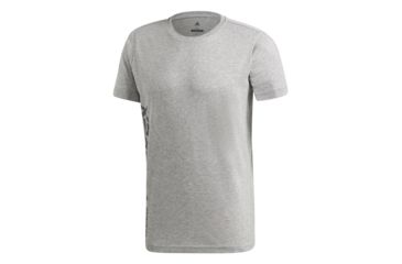 Image of Adidas Terrex Logo Men's Tee Shirt, Medium Grey Heather, Large, CV6157-L