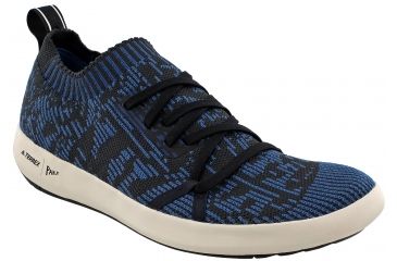 Image of Adidas Terrex Parley Climacool Boat Watersport Shoe - Men's-Core Blue/Core Black/White-Medium-8.5