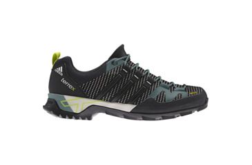 Image of Adidas Terrex Scope GTX Approach Shoe - Men's-White/Black/Vista Green-8.5 US-Medium
