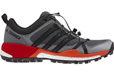 Image of Adidas Terrex Skychaser Trail Running Shoe - Men's-Grey/Blk/Energy-Medium-10.5