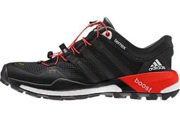 Image of Adidas Terrex Skychaser Trail Running Shoe - Men's-Black/White/Red-Medium-10.5 US