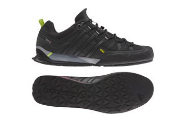 Image of Adidas Terrex Solo Approach Shoe - Men's-Black/Solar Slime-Medium-8 US