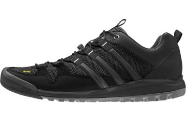 Image of Terrex Solo Approach Shoe - Mens-Grey/Black/White-Medium-8.5