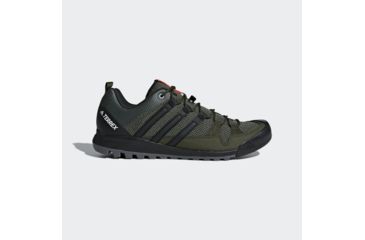 Image of Adidas Terrex Solo Climbing Shoe - Mens, Night Cargo/Black/Base Green, 10, CM7658-10