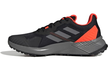 Image of Adidas Terrex Soulstride Trailrunning Shoes - Men's, Core Black/Grey Four/Solar Red, 9, FY9214-001-9