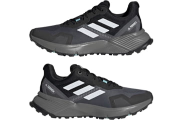 Image of Adidas Terrex Soulstride Trailrunning Shoes - Womens, Core Black/Crystal White/Mint Ton, 5.5, FY9256-001-5.5