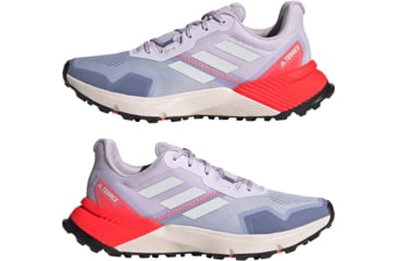 Image of Adidas Terrex Soulstride Trailrunning Shoes - Womens, Violet Tone/Crystal White/Solar Red, 7, FY9258-538-7