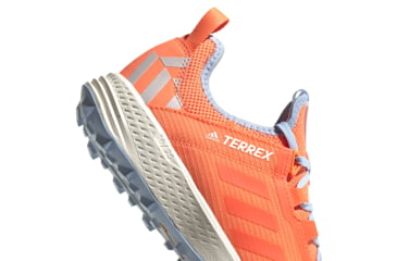 Image of Adidas Terrex Speed LD - Womens, Hi-Res Coral/Hi-Res Coral/Glow Blue, 9.5, G26441-9.5