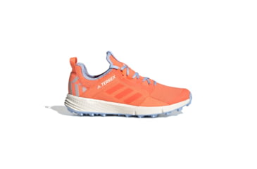 Image of Adidas Terrex Speed LD - Womens, Hi-Res Coral/Hi-Res Coral/Glow Blue, 9.5, G26441-9.5