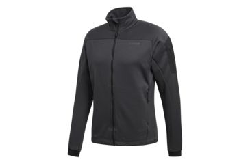 Image of Adidas Terrex Stockhorn Men's Fleece Jacket, Carbon, Extra Large, CG2492-XL