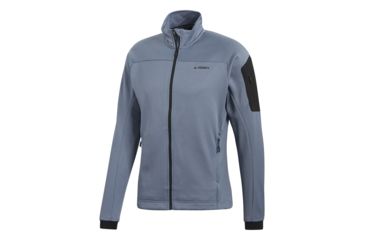 Image of Adidas Terrex Stockhorn Men's Fleece Jacket, Raw Steel, 2XL, CF4728-2XL
