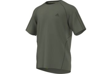 Image of Adidas Terrex Swift Drydye Tee - Men's-Base Green-Medium