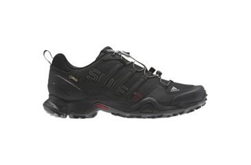 Image of Adidas Terrex Swift R GTX Hiking Shoe - Men's-Black/Vivid Red-Medium-10 US