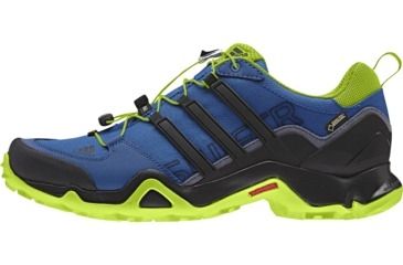 Image of Adidas Terrex Swift R GTX Hiking Shoe - Men's-Blue/Black/Green-Medium-12