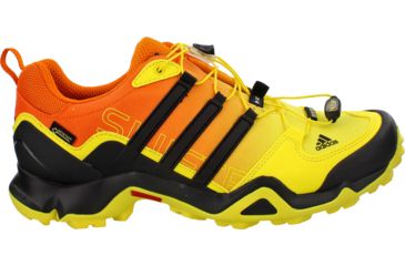 Image of Adidas Terrex Swift R GTX Hiking Shoe - Men's-Yellow/Black/Orange-Medium-9.5