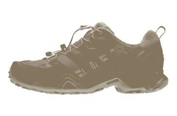 Image of Adidas Terrex Swift R GTX Hiking Shoe - Men's-Green/Black/Beige-Medium-8.5 US