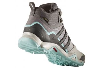 Image of Adidas Terrex Swift R Mid GTX Hiking Boot - Womens, Grey Two/Utility Black/Clear Aqua, 6 BZ0593-6
