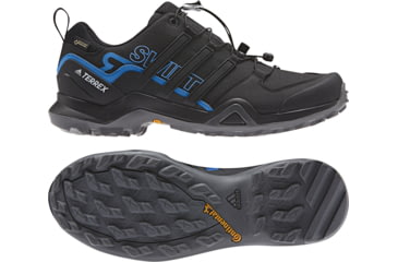 Image of Adidas Terrex Swift R2 GTX Hiking Shoe - Men's, Black/Black/Bright Blue, 9, AC7829-9