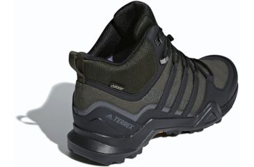 Image of Adidas Terrex Swift R2 Mid GTX Hiking Shoes - Men's, Night Cargo/Black/Base Green, 11, AC7772-11