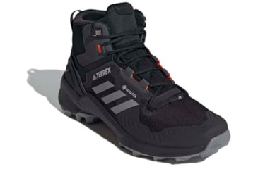 Image of Adidas Terrex Swift R3 Mid GTX Hiking Shoes - Men's, Core Black/Grey Three/Solar Red, 10.5, FW2762-10.5