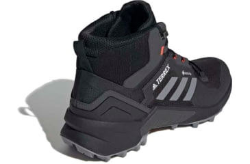 Image of Adidas Terrex Swift R3 Mid GTX Hiking Shoes - Men's, Core Black/Grey Three/Solar Red, 10.5, FW2762-10.5