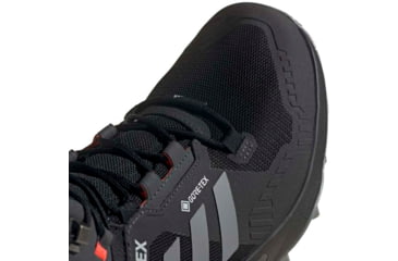 Image of Adidas Terrex Swift R3 Mid GTX Hiking Shoes - Men's, Core Black/Grey Three/Solar Red, 10.5, FW2762-10.5
