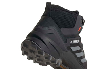 Image of Adidas Terrex Swift R3 Mid GTX Hiking Shoes - Men's, Core Black/Grey Three/Solar Red, 10.5, FW2762-10.5