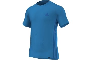 Image of Adidas Terrex Swift Short Sleeve Tee - Men's-Solar Blue-Large
