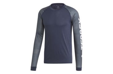 Image of Adidas Terrex Trailcross Long Sleeve Tee - Mens, Legend Ink/Black, DX1288-DEMO