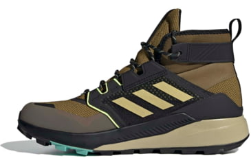 Image of Adidas Terrex Trailmaker Mid GTX Shoes - Men's, Wild Moss/Halo Gold/Hi-Res Yellow, 12, FZ2511-315-12