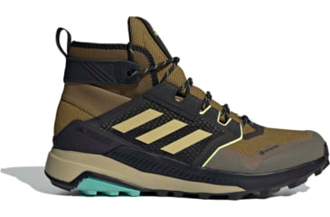 Image of Adidas Terrex Trailmaker Mid GTX Shoes - Men's, Wild Moss/Halo Gold/Hi-Res Yellow, 12, FZ2511-315-12